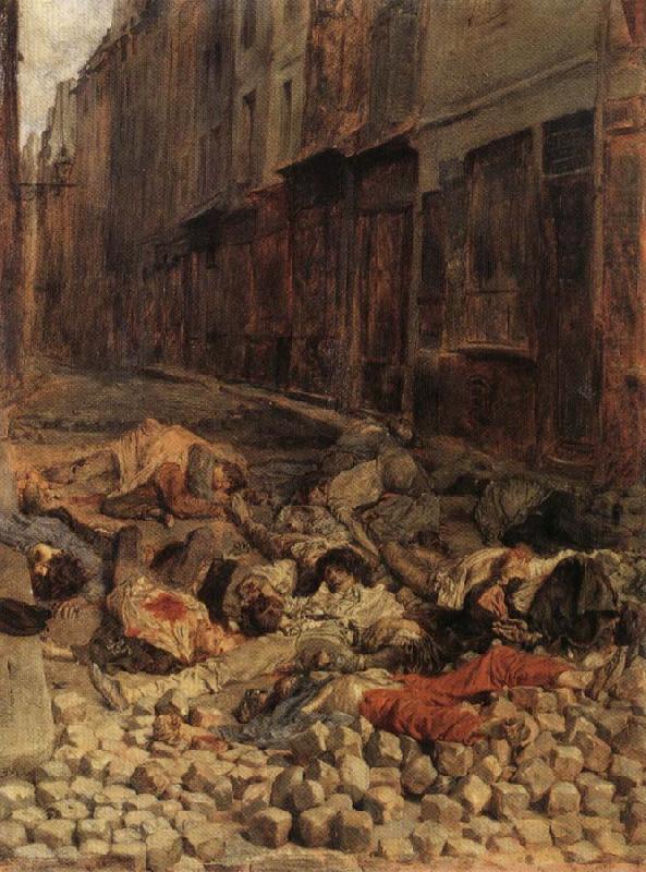 Ernest Meissonier Remembrance of Barricades in June 1848 china oil painting image